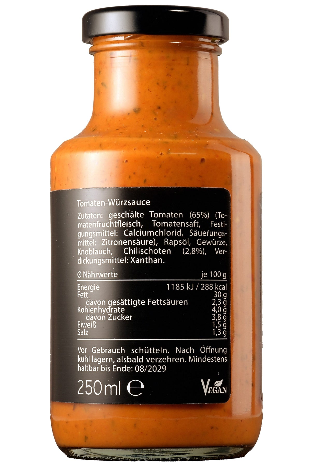 Aji Chilisauce Feurig 250 ml – Zutaten und Nährwerte