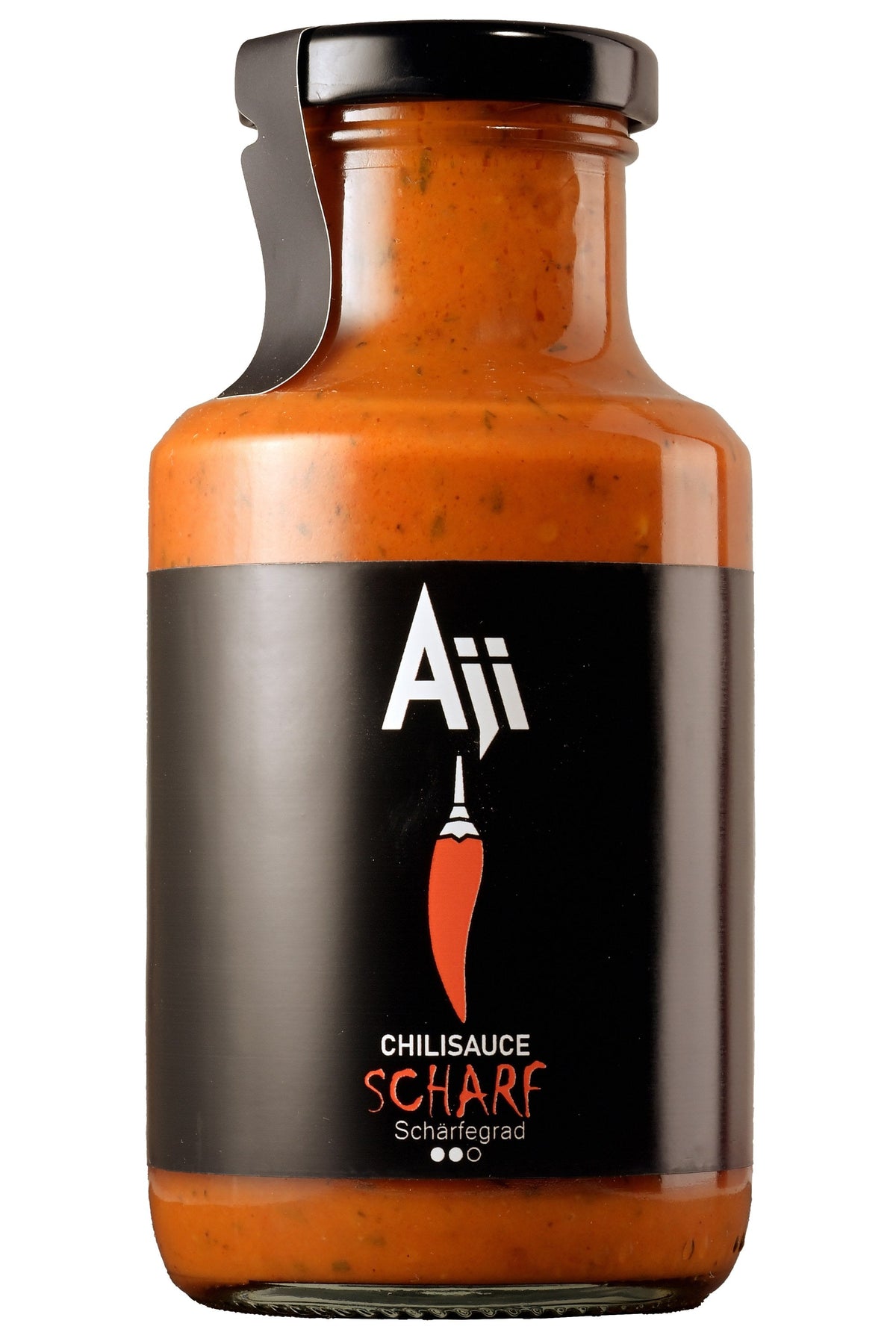 Aji Chilisauce Scharf 250 ml – Vorderseite