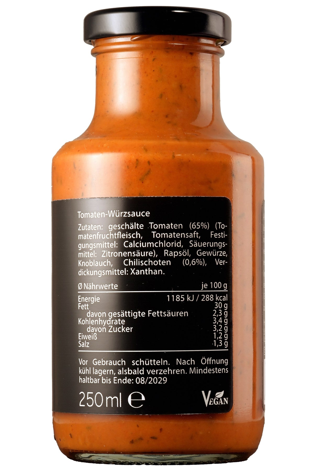 Aji Chilisauce Scharf 250 ml – Zutaten und Nährwerte