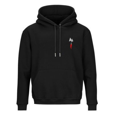 Aji Hoodie schwarz Vorderseite